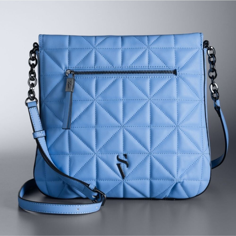 Simply Vera Wang Remsen Blue Crossbody Purse Bag